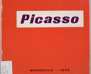 Couverture du catalogue de l'Exposition Picasso, 11 mai-31 juillet 1959, Musée Cantini, Marseille