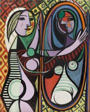 Peinture de Pablo Picasso conservée au MoMA, Girl before a mirror