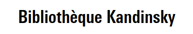 logo de la bibliothèque Kandinsky